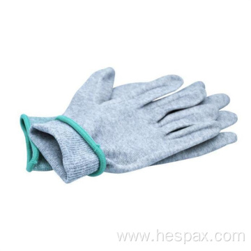 Hespax DMF Free PU Coating Gloves Wholesale Electronic